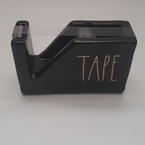 Rae Dunn Black Ceramic Tape Dispenser